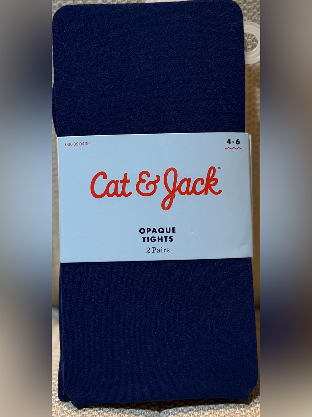Navy & White Opaque Stockings 4 Pairs